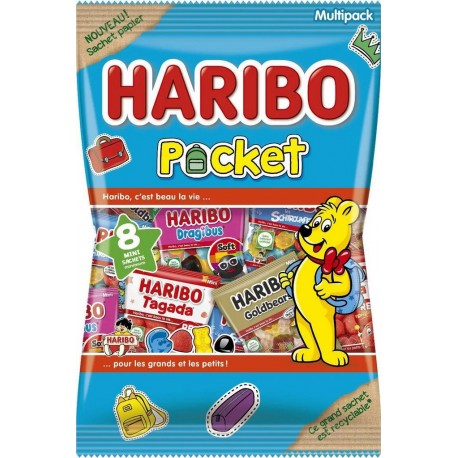 Haribo Bonbons Pocket 340g (lot de 2)