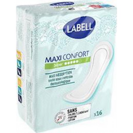 LABELL Serviette maxi super pliée X16