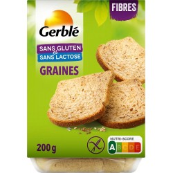 Gerblé PAIN FIBRES GRAINES SANS GLUTEN SANS LACTOSE 200g