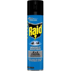 RAID 2 EN 1 Mouches et Moustiques 400ml