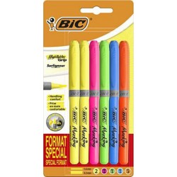 BIC GRIP BRITELINER x6 surligneurs