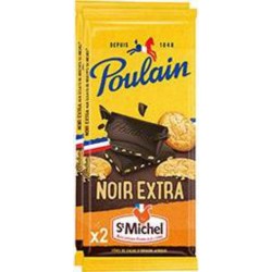 POULAIN NOIR EXTRA ST MICHEL 2X95G 190g