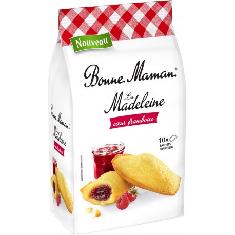 Bonne Maman Madeleine Cœur Framboise x10 300g (lot de 2)