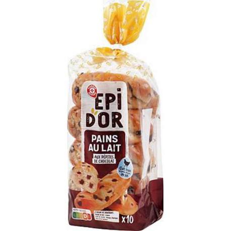 Pains au lait Epi d'Or Pépites chocolat 350g