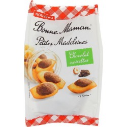 BONNE MAMAN PETITES MADELEINES CHOCOLAT NOISETTES x17 235g