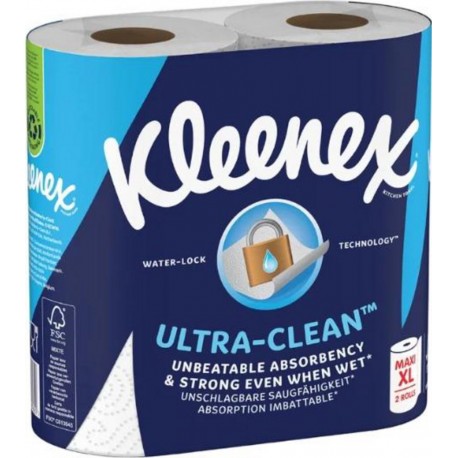 Kleenex Essuie-tout ultra clean maxi rouleaux XL x2