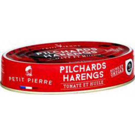 PETIT PIERRE HARENGS PILCHARDS 202g net égoutté 370g