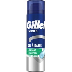 Gillette Gel à raser apaisant SENSITIVE pour homme 200ml