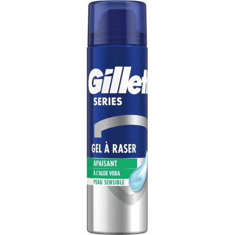 Gillette Gel à raser apaisant SENSITIVE pour homme 200ml