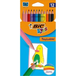 BIC CRAYONS DE COULEUR TROPICOLORS X12