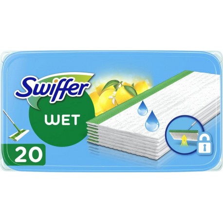 SWIFFER LINGETTE POUR BALAI CITRON D'ETE x20