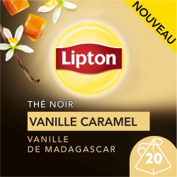 Lipton Thé noir au Caramel et à la Vanille de Madagascar x20 34g