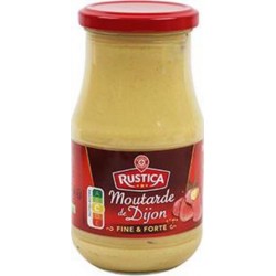 Rustica Moutarde de Dijon fine & forte 440g (lot de 10)