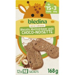 BLEDINA BISCUIT CHOCO-NOISETTE 168g