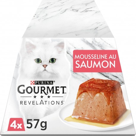 PURINA GOURMET REVELATIONS Mousseline au SAUMON 228g