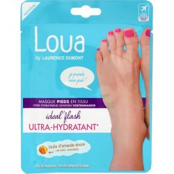 LAURENCE DUMONT Loua Masque Pieds en Tissu Ideal’Flash Utra-Hydratant Huile d’Amande Douce (lot de 3)