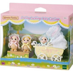 SYLVANIAN LES ADORABLES TRIPLES CANARDS ET LANDAU TOUT POUR BEBES