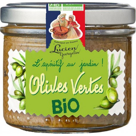 LUCIEN GEORGELIN OLIVES VERTES BIO 100G