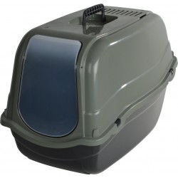 NC Maison De Toilette Bac A Litiere Chat Vert/anthracite