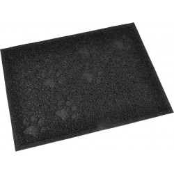 NC Tapis Antiderapant Litiere Ou Repas 30 X 40 Cm Noir