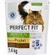 PERFECT FIT Croquettes Pour Chat Stérilisé Sénior Riche En Poulet 1,4Kg