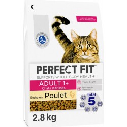 PERFECT FIT Croquettes Pour Chat Stérilisé Riche En Poulet 2,8Kg