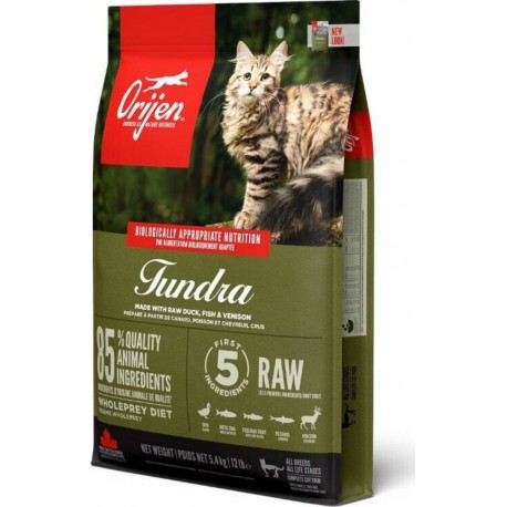 NC Croquettes Sans Céréales Tundra Pour Chat Et Chaton Orijen 5.4Kg l'unité de 5.4Kg