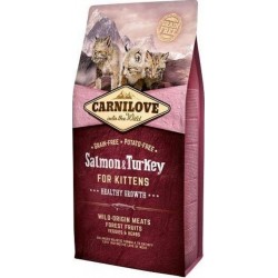 NC Croquettes Carnilove Chat Kitten Saumon & Dinde 400g