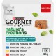 PURINA Pâtée pour chat adulte en sauce poisson cabillaud poulet et bœuf les 8 boîtes de 85g