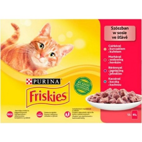 Purina Aliments Pour Chat Friskies Mix Poulet Veau Agneau Canard