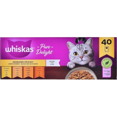 Whiskas Aliments Pour Chat Pure Delight Poulet Dinde Canard Oiseaux