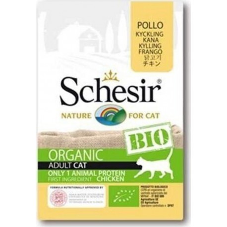 Schesir 16 Sachet Fraicheur Bio Pour Chat Pack Sachets 85g