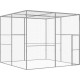 NC Cage Pour Chat 3x3x2,5 M Acier Galvanisé Vidaxl