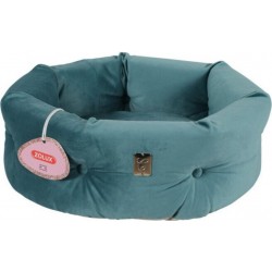 NC Corbeille Chesterfield Chambord Vert Paon. Ø 41 Cm. Pour Chats. Zolux