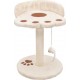 NC Arbre À Chat Griffoir Grattoir Niche Jouet Animaux Peluché En Sisal 40 Cm Beige Et Ma