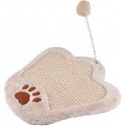 NC Griffoir & Jouet Pour Chat forme Patte 35cm Écru