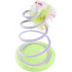 NC Jouet Pour Chat ressort Avec Souris 26cm Vert