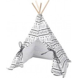 NC Tente Pour Animaux De Compagnie Tipi Toile 56x56x74 Cm Pets Collection