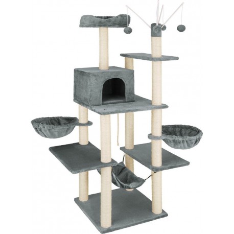 Arbre À Chat Griffoir Escalade 165 Cm Gris Foncé