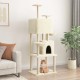 NC Arbre À Chat Avec Griffoirs En Sisal Crème 180 Cm Vidaxl