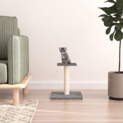 Clair Arbre À Chat Avec Plate-forme Gris 38 Cm Vidaxl