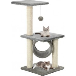 NC Arbre À Chat Avec Griffoirs En Sisal 65 Cm Gris Vidaxl