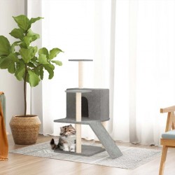 Clair Arbre À Chat Avec Griffoirs En Sisal Gris 109 Cm Vidaxl