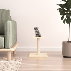 NC Arbre À Chat Avec Plate-forme Crème 38 Cm Vidaxl