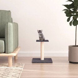 Arbre À Chat Avec Plate-forme Gris Foncé 38 Cm Vidaxl