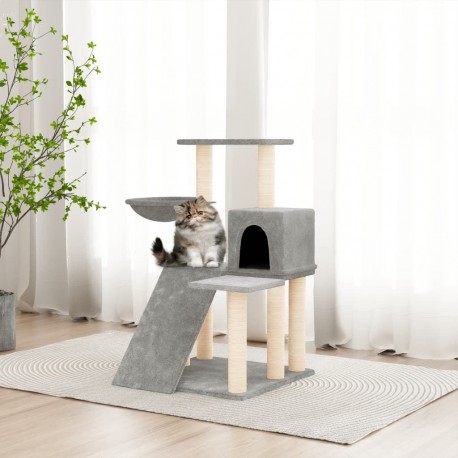 Clair Arbre À Chat Avec Griffoirs En Sisal Gris 82 Cm Vidaxl