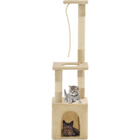 NC Arbre À Chat Avec Griffoirs En Sisal 109 Cm Beige Vidaxl