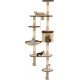 NC Arbre À Chat En Sisal Montage Mural 194 Cm Beige Et Marron Vidaxl