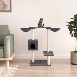 Arbre À Chat Avec Griffoirs Gris Foncé 82 Cm Vidaxl