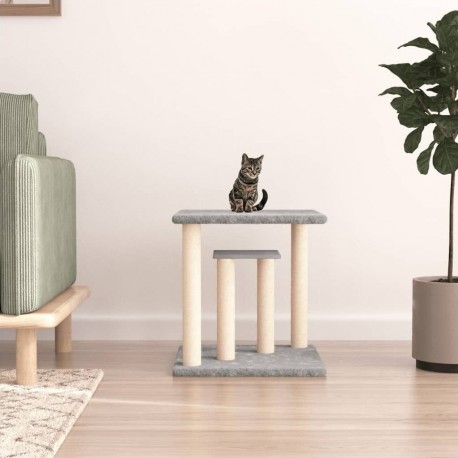 Clair Arbres À Chat Avec Plates-formes Gris 50 Cm Vidaxl